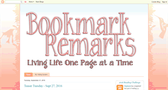 Desktop Screenshot of bookmarkremarks.com